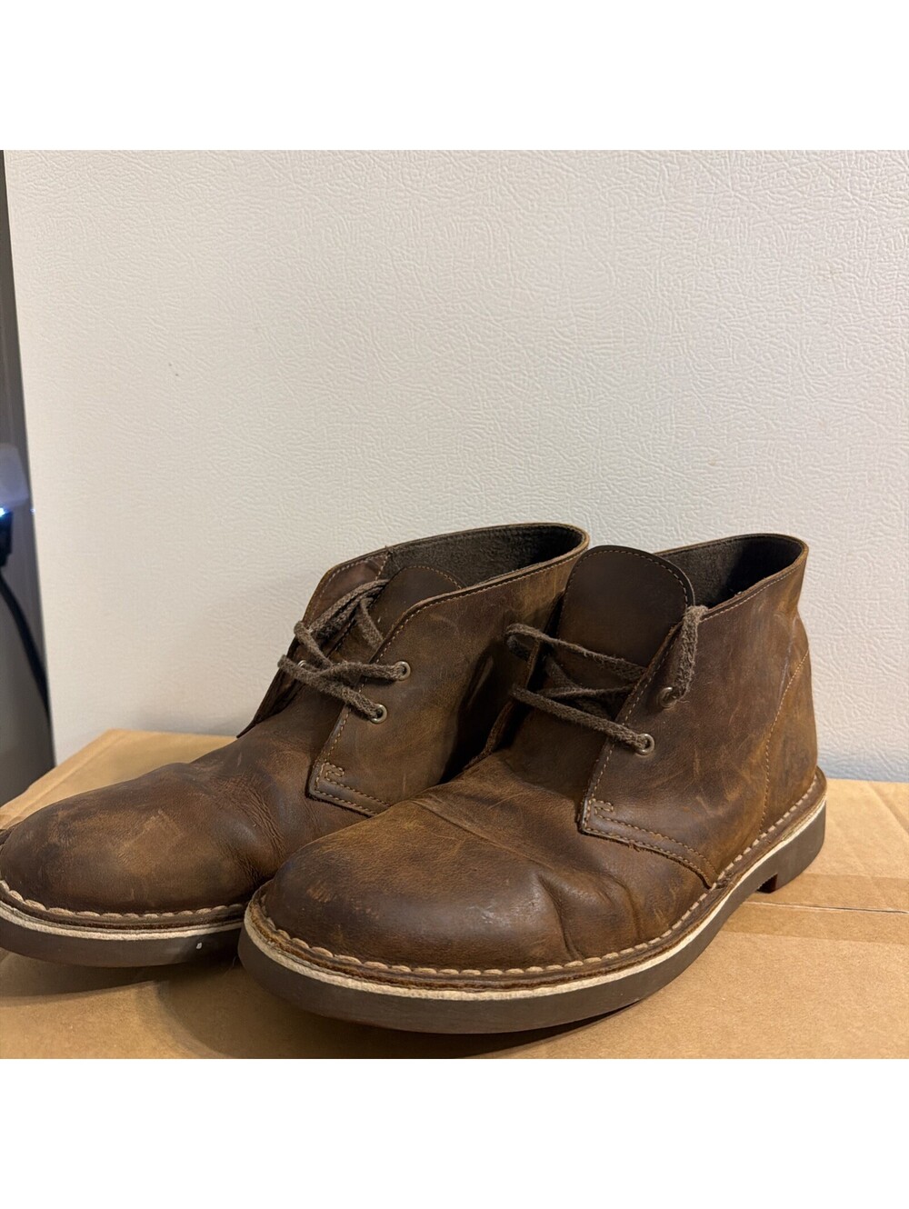 Clarks Originals Desert Boots Mens Size 8.5 M Brown Leather Chukka Ankle 15522
